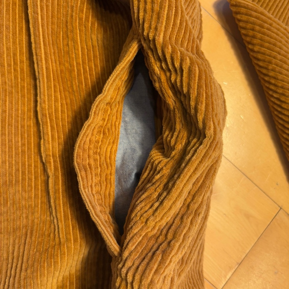 L.L. BEAN Corduroy Soft Full Zip with Pockets in Saddle Brown Size XS - Picture 9 of 14